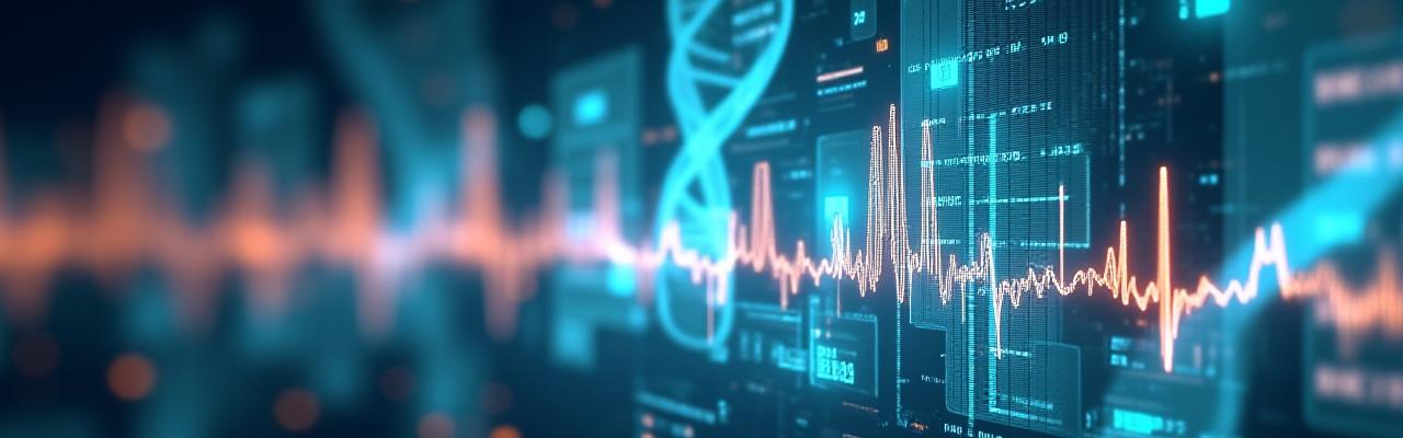 Abstract blurred medical interface